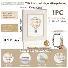 1 Stück Leinwandkunst, neutrale Stil Kinderzimmer Galerie Wanddekoration, sanftes beige Kinderzimmer Dekoration Teddybär Muster Entchen Thema Vintage Reise-Stil Buchstaben Poster - gerahmte Kinderzimmer Wandkunst, Mädchen Kinderzimmer Wanddekoration, Baby Mädchen, Baby Jungen, Mädchen Schlafzimmer Mädchen Kinderzimmer Dekorative Kunst, Baby Produkte Kinderzimmer Poster - Verschiedenfarbig - Übersicht 38