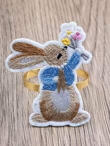 Bộ 18/12/6/3/1 chiếc vòng giữ khăn ăn hình thỏ Phục Sinh, giá đỡ khăn ăn ngày lễ, gang màu trơn, hoàn hảo cho các bữa tiệc Phục Sinh, sinh nhật, nhà nông thôn, đám cưới, nhà hàng, khách sạn, Ngày lễ tình nhân, tiệc chiêu đãi, trang trí bàn tiệc buffet, đồ dùng cho bữa tiệc Phục Sinh. - Nhiều màu - Xem 12
