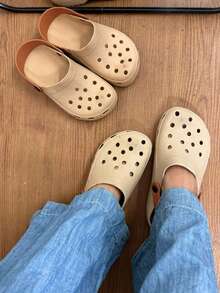 Men's And Women's Plain Babouche Sandals, Lightweight, Soft, Comfortable Adult Flip-Flops, Various Colors, Immediate Shipping, Special Offer, Comfortable Men's Sandals - 米色lz拖鞋 - 查看 2