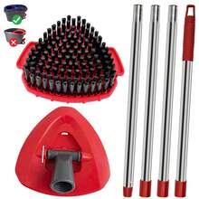 4 - Section Adjustable Stainless Steel Spin Replacement Handle For Floor Cleaning, 30" - 58" Length, Threaded Joint - 1套不鏽鋼拖把桿,粗螺紋 - 查看 2