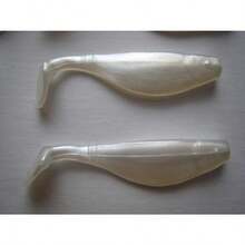 20 Pack - 4and#034; Paddle Tail SHAD - PEARL - Paddle Tail Swim Bait - USA-BEST QUALITY - như hình ảnh - Xem 2
