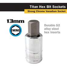 Titan 15619 1/2 pulgada x Hex Bit Socket(13 mm) - Multicolor - Ver 3