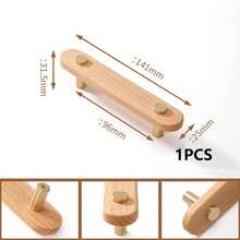 Walnut Solid Wood Cabinet Handles, Wooden Cabinet Handles, Solid Wood Drawer Pulls, Modern Solid Wood Cabinet Handles, Suitable For Kitchen, Cabinets And Drawers - Multicolor - View 12