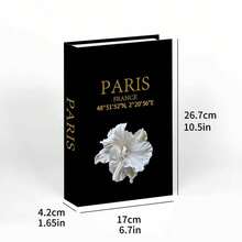 3er Set Deko-Bücher aus Kunstleder, Goldfolien-Textur - Luxus-Papier-Imitat-Bücher mit Goldfolien-Design, Wohnzimmer- und Arbeitszimmer-Atmosphären-Dekoration, stapelbare Kunst-Bücher, Feiertags-Dekoration und Ornamente - Gold - Übersicht 9