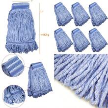 Mop Head Replacement Commercial Heavy Duty String Blue Wet Mop Heads For 3 Typs Commercial Mop Handle 6Medium Weight 16oz - Màu xanh lam - Xem 1