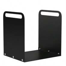 Outsunny Log Holder, 36.5 X 30 X 36 Cm, With Handles, For Indoor And Outdoor Use, Up To 30 Kg, Steel, Black - 均碼 - 查看 9