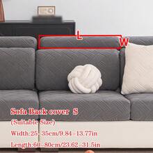 1pc Plush Jacquard Anti-Slip Sofa Seat Cushion Cover, Soft & Skin-Friendly, Pet-Friendly, Dirt-Resistant, Elastic Sofa Slipcover, Suitable For L-Shaped Combination Sofa And 1/2/3/4 Seater Sofa (Sold Individually), Suitable For All Seasons - Dark Grey - View 16
