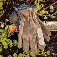 Guantes de trabajo de piel autntica para hombre, resistentes al agua, HydraHyde, grandes 1019 - M (Paquete de 1) + Beige Bronceado - Ver 6