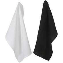 DII Mantel cuadrado de algodón, 1.32 x 1.32 m, , , Napkin, 1(Blanco y negro Juego de cocina) - Multicolor - Ver 3