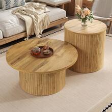Coffee Tables - Natural + MDF-1 - View 2