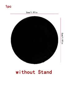 1 Set Crystal Obsidian Scrying Mirror, Round Feng Shui Mirror With Stand, Suitable For Divination, Meditation, Healing, Feng Shui - Black - View 11