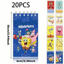 SpongeBob SquarePants 10 PIEZAS Cuadernos con diseño de Bob Esponja y temas, cuadernos de espiral, diarios para fiestas de cumpleaños de niños, cuadernos de notas manuales - Multicolor - Ver 11
