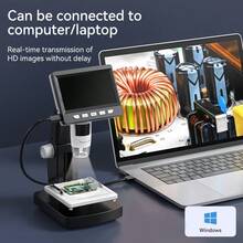 INSKAM 1080P High Definition Digital Microscope - 1000x Magnification, 8 LED Lights, Compatible With Laptops - Dual Power Supply (Battery/USB), Rechargeable Lithium-Polymer Battery, ≤36V - Multicolor - View 6