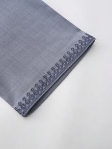 Tobe Masculino, Estilo Marroquino, Bordado, Tobe Masculino Islâmico Folgado, Adequado para Todas as Estações, Tobe Masculino para Festas de Feriados e Presentes de Ramadã