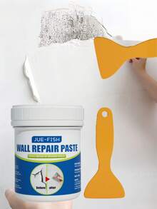 White Wall Repair Paste - Quickly Repair Wall Cracks And Nail Holes, Easily Fix Scratches. Wall Surface Repair And Stain Covering Paste, Wall Paint Peeling Repair Agent, Waterproof Crack Repair Agent.