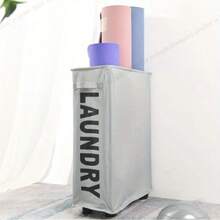 LDQ Multi-Functional Foldable Wheeled Storage Box - Oxford Cloth Laundry Basket, Easy-Moving Dirty Clothes Hamper, Suitable For Modern Home, Laundry Basket