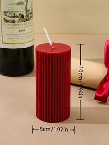 Nordic Style Striped Decorative Candles, Retro High-End Cylindrical Scented Candles, Wedding Decorative Candles, Romantic Atmosphere Candles, Decorative Candles, Home Candlestick Decorations, Wedding Candles, Scented Candles, Female Gifts - Multicolor - View 6