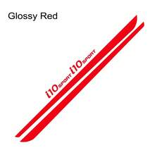 4pcs Car Side Body Line Stickers For I10 Tuning Accessories Sport Graphics Vinyl Film Decals - 烏亮 - 查看 8