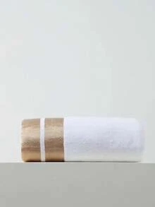 1pc Medium Bath Towel, Lightweight, White, Rectangular 70*140cm, Suitable For Adults, Swimming, Bathing, Wrapping, Or 34*74cm Hand Towel, Square 34*34cm Handkerchief, Quick-Drying, Absorbent, Soft, Suitable For Bathroom, Kitchen, Travel, Gifts, Gym, Beach, Hotel, Salon, Outdoor - White - View 9
