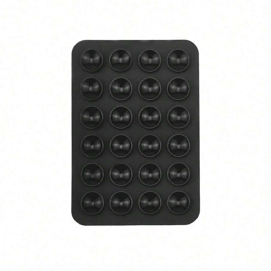 1 Miếng dán silicon một mặt có giác hút, thiết kế tối giản, chống trượt, dùng cho điện thoại, giá đỡ điện thoại di động (Thích hợp cho kính, gạch và các bề mặt nhẵn khác, nên lau sạch bề mặt sản phẩm trước khi sử dụng để dùng được lâu hơn). Tương thích với iPhone, điện thoại Android, quà tặng sinh nhật, quà cho gia đình, bạn bè, giá đỡ điện thoại phòng tắm, phụ kiện điện thoại, giá đỡ dính. - màu đen - Xem 1