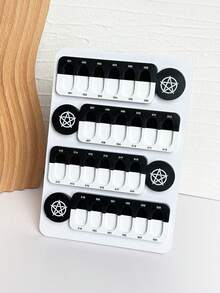 24 Colors Nail Polish Display Board, Acrylic Magnetic Nail Art Color Chart, Nail Salon Display Rack - Multicolor - View 4