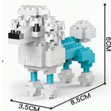 1pc Cartoon Building Block Mini Animal Dog Sausage Dog/Labrador/Schnauzer/Shiba Inu/Poodle Teddy Pet Dog Companion DIY Assembly Educational Building Block Set Home Decor Birthday Gift - Multicolor - View 13