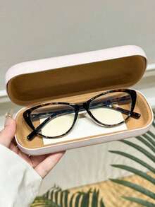 1pc Women's Fashion Retro Cat Eye Decorative Glasses (Eyeglasses Case Not Included) - Multicolor - View 4