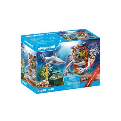 Caça ao tesouro submarina Playmobil ✅ Entrega em 24/48h para Espanha continental - Playmobil Esportes e Ação - Ref. 71860