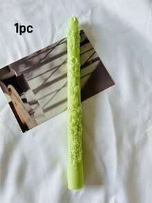 1支/盒，全新手工压花蜡烛，长杆蜡烛（23.5厘米/9.25英寸），香氛蜡烛，手工大豆蜡，香氛装饰，适用于家居装饰、卧室装饰、房间装饰、家居蜡烛装饰、情人节礼物、婚礼装饰、收藏礼物、毕业礼物、节日装饰、蜡烛、房间装饰、婚礼装饰、婚礼、伴娘礼物、生日蜡烛、家居装饰、复古装饰、礼物、香氛蜡烛 - 彩色 - 查看 12