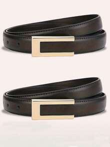 1 chiếc thắt lưng hợp kim cao cấp đơn giản và thời trang dành cho nữ, phụ kiện thắt lưng thanh lịch màu trơn phù hợp cho giới trẻ, phụ nữ trung niên đeo, tăng thêm vẻ nữ tính, thắt lưng mỏng hình chữ U có khóa tay, kết hợp với quần/váy cổ điển, phù hợp với trang phục công sở hàng ngày vào mùa hè, trường học, phù hợp để mặc hàng ngày, thời trang, thanh thiếu niên, ngoài trời, kỳ nghỉ, thể thao, du lịch, đường phố, phối trang phục, mùa học, Halloween - Nhiều màu - Xem 8