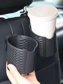 1pc Multi-Function Car Cup Holder, Can Be Installed On Car Air Vent, Serves As Car Trash Can And Storage Box, Can Hold Beverages And Small Items, Ideal Car Organizer Accessory - Multicolor - View 9