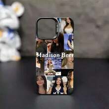 Funda para de la cantante  Beer compatible con 17, 14 Pro, 12 Max, 15 Plus, 11, 13, 16, cubierta de color láser IMD plateada electrochapada - Z8 - Ver 7