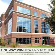 1 Roll Privacy & Solar Control Window Film With One-Way Visibility, Anti-Glare & Heat Insulation. Features Static Cling For Easy Installation, Durable PVC Material, Suitable For Office, Home, Car, And Bathroom Windows. - Multicolor - View 22