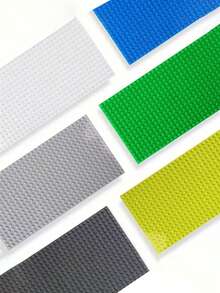 1pc Universal Building Blocks Base Plate, Toy Construction Base Board, Educational Puzzle Assembly Creative Building Blocks Accessory, Random Color - Multicolor - View 2