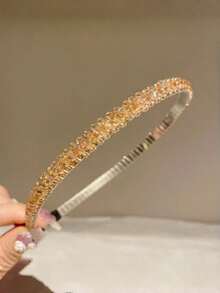 6pcs Elegant Multi-Color Crystal & Rhinestone Embellished Hair Hoop, Suitable For Gifts And Daily Wear Headband Beauty Home Hair Accessories Hairband - Multicolor - View 10