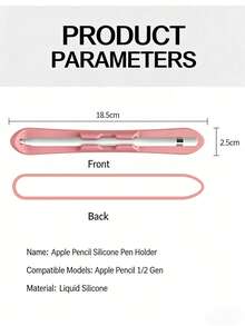 Scratch-Resistant Silicone Stylus Pen Holder Sleeve With Pen Slot, Compatible With Apple Pencil Pro/1/2 And Galaxy Tab S6 Lite/S7 FE/S8/S9/S10 Ultra, Tablet Accessories - Multicolor - View 6