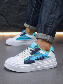 Multicolor Men's Shoes, Men's Casual Sneakers, New Fashion Sneakers, Comfortable And Versatile, Flat Lace-Up Men's Shoes, Street Style - Multicolor - View 4