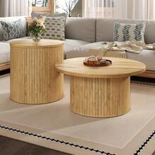 Coffee Tables - Natural + MDF-1 - View 11