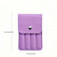 4 Packs Stainless Steel Eyebrow Tweezers Purple Set Makeup Tools For Eyelash Grafting, Eyebrow Shaping, Beard Pull And Hair Removal, And False Eyelash Assists - one-size - View 2