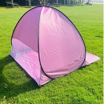 1pc Outdoor Beach Camping Fishing UV Protection Automatic Sunshade, Lightweight Portable Beach Canopy, Carry Bag Included, Ideal Gift For Vacation And Outdoor Adventure, Suitable For Camping And Fishing