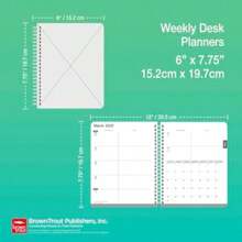 Tuscan Delight 2026 6 X 7.75 Inch Weekly Desk Planner Foil Stamped Cover(default) - Multicolor - Ver 5