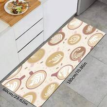 1pc Coffee Pattern Absorbent Drying Mat, Kitchen Decor Coffee Maker Pad, Handmade Coffee Pot Draining Mat, Kitchen Floor Mat, Dining Table Mat, Kitchen Counter Bowl Drying Pad, Breakfast Mat, Heat-Resistant Anti-Slip Draining Mat, Diatomite Draining Mat, Hides Stains, Super Absorbent Kitchen Mat, Easy To Clean Dish Rack Mat, Suitable For Kitchen, Dining Table, Coffee Shop, Bar, Holiday, Party, Home Decor, Holiday Gift