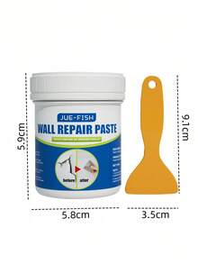 White Wall Repair Paste - Quickly Repair Wall Cracks And Nail Holes, Easily Fix Scratches. Wall Surface Repair And Stain Covering Paste, Wall Paint Peeling Repair Agent, Waterproof Crack Repair Agent.