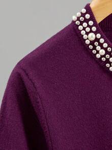 GIGOGOU Fashion Spring Summer Basic Women Knit T Shirt Cozy Soft Casual Short Sleeves T-Shirt Top - Purple - View 9