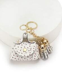 Women's Mini Coin Purse Keychain, Multifunctional Cherry Leopard Design Cute Coin Pouch With Key Chain - Multicolor - View 9