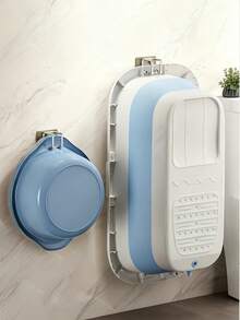 2/4pcs Fashion Stainless Steel Brushed Wall Mount Thickened Heavy Duty Storage Hooks, Stainless Steel Collapsible Basin Hooks - Easy-Install, No-Drill Wall Mount Storage Rack For Bathroom & Kitchen Easy To Install, Metal Practical, Suitable For Yard Storage, Utility Hooks - Multicolor - View 3