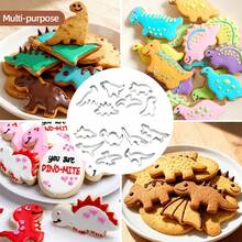 6/7pcs Dinosaur Cookie Cutter Set, Dinosaur Birthday Party Cake, Cookie And Sandwich Cake Molds, Pastry Cutter, Cookie Cutters, Baking Tools, Kitchen Gadgets, Kitchen Accessories, Christmas Baking Tools, Fondant Cake Molds - - - View 7