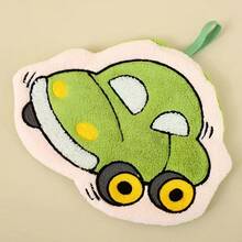 1 Pack Cute Cartoon Embroidered Car Bathroom Hand Towel Autumn Winter New Thickened Absorbent Kitchen Bathroom Towel - 紅色 - 查看 2