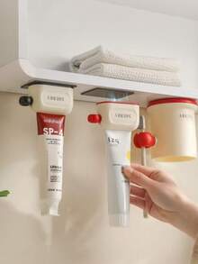 磁性牙膏挤压器 - 牙膏分配器，面部清洁器浴室手动油漆牙膏分配器 - 彩色 - 查看 1