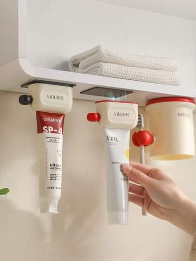 磁性牙膏挤压器 - 牙膏分配器，面部清洁器浴室手动油漆牙膏分配器